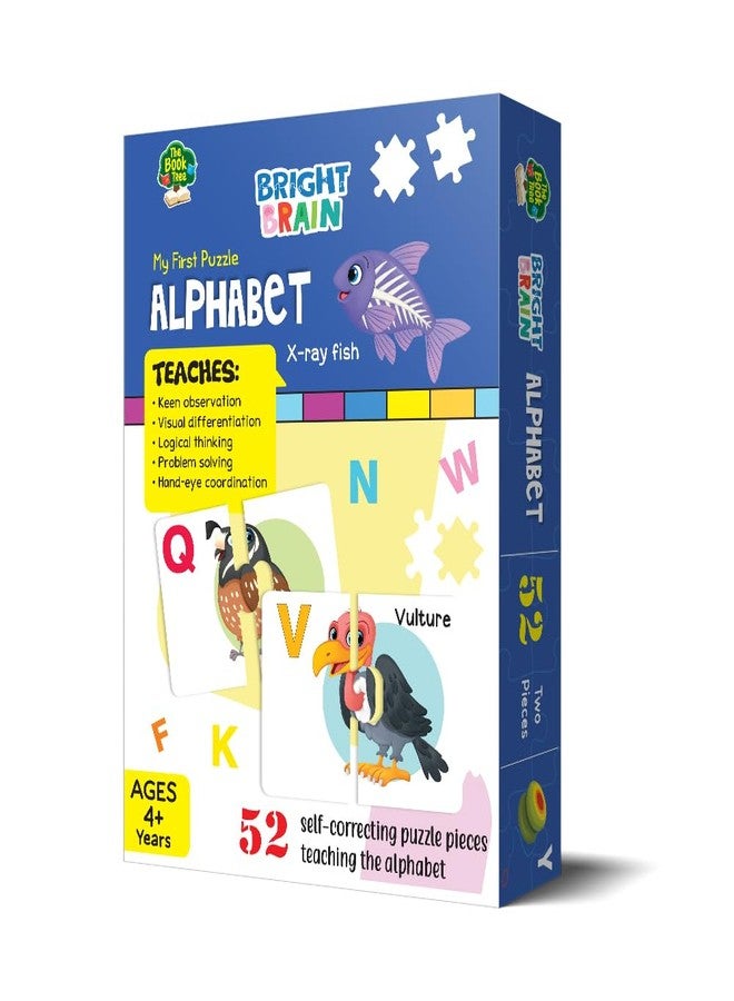 The Book Tree Alphabet Puzzle - 52 Piece Jigsaw Puzzle for Preschoolers, Educational Toy for Learning ABC and Letters, Gifts for Kids Ages 3 to 6 by Majestic Book Club - Image 3
